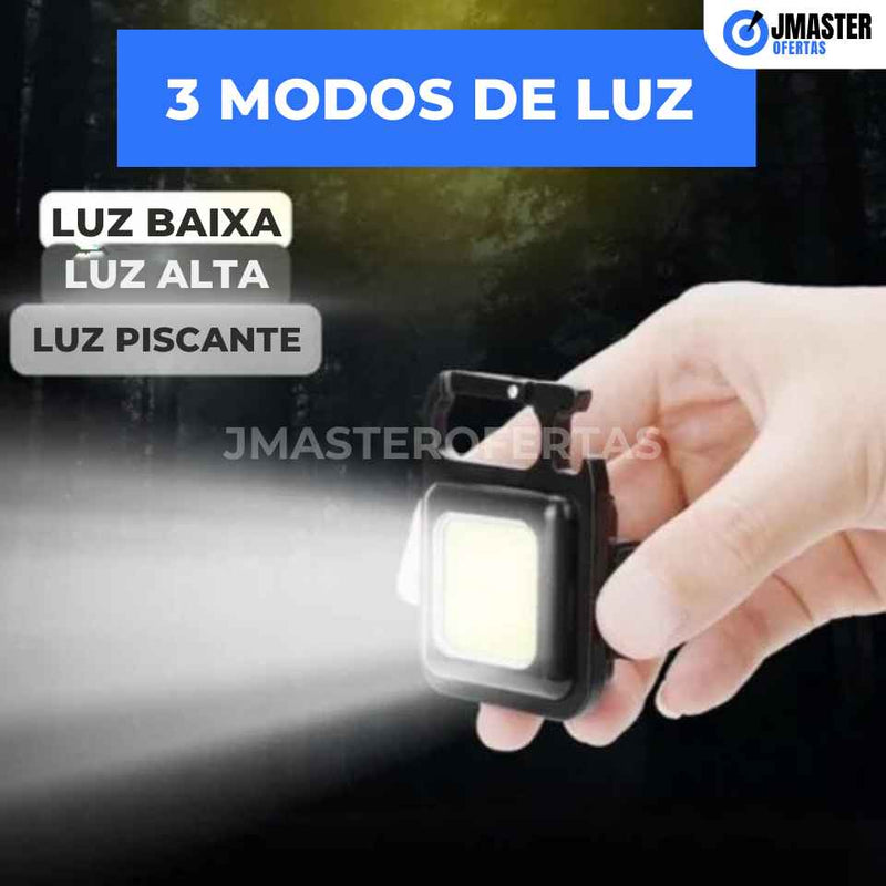 Light pro led, chaveiro MASTER multifuncional