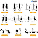 Kit Elástico - Master, 11 itens para Musculação em Casa