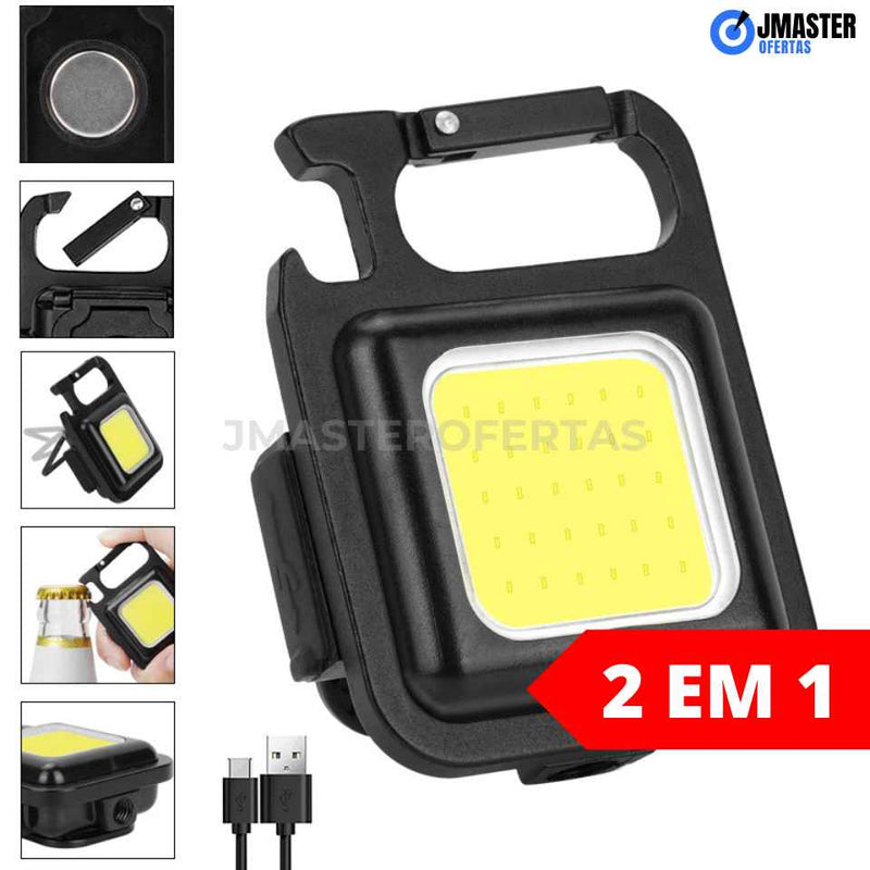 Light pro led, chaveiro MASTER multifuncional