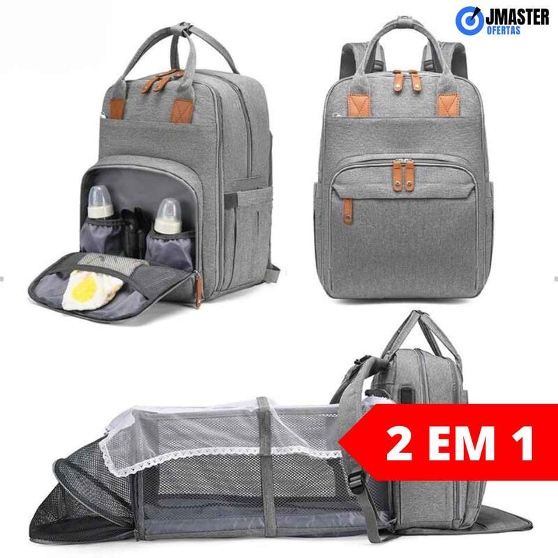 bolsa maternidade, MASTER, com berço móvel 2 em 1