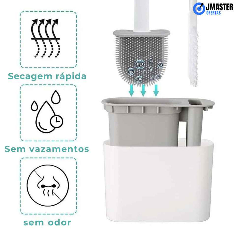 Escova de vaso sanitário com suporte e escova, MASTER