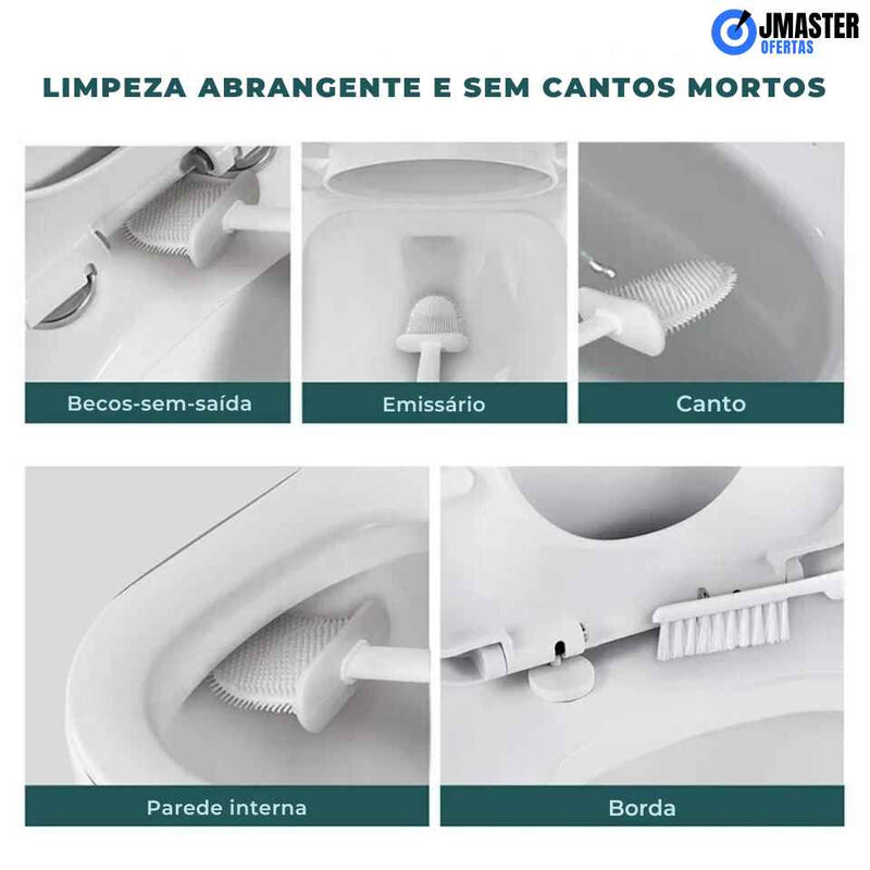 Escova de vaso sanitário com suporte e escova, MASTER